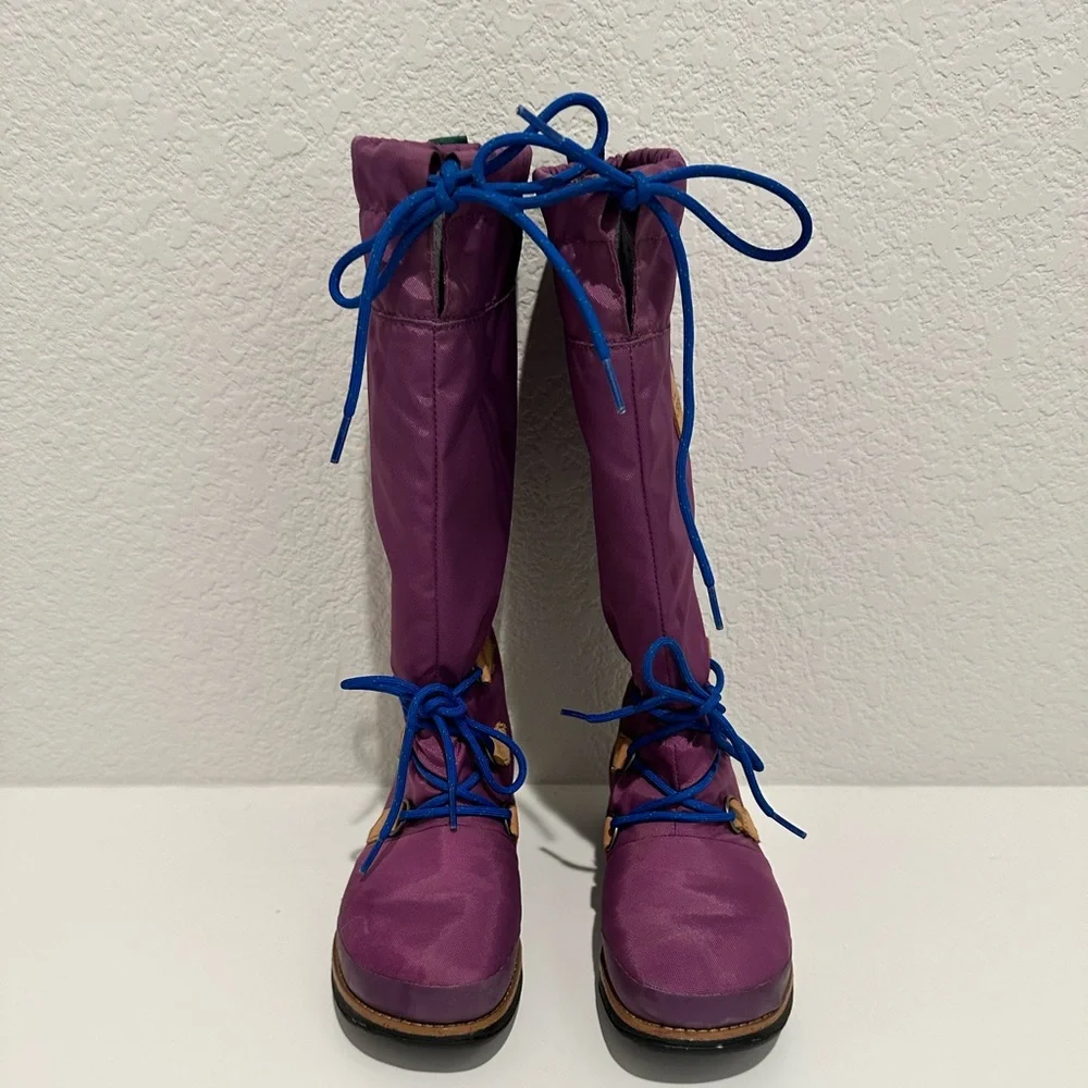 Sorel Damen Retro ‘88 Purple Waterproof Tall Rain Boot Size 5.5 Style NL1708-505